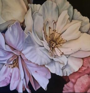 Roses flower painting