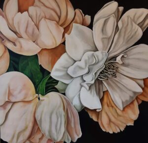 FLORAL, FLOWERS, ROSES PAINTING